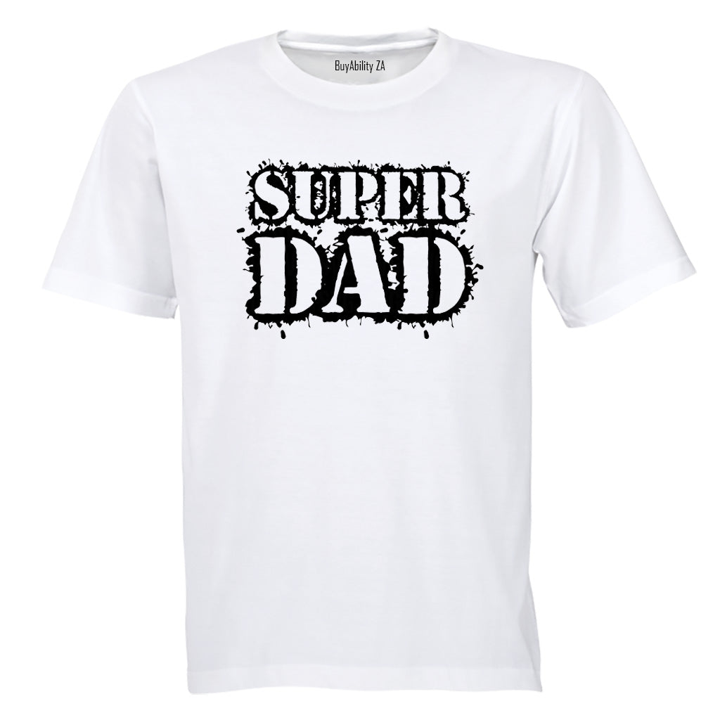 Super Dad - Stencil - Adults - T-Shirt - BuyAbility South Africa