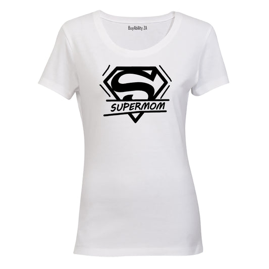 Super Mom Stamp - Ladies - T-Shirt - BuyAbility South Africa