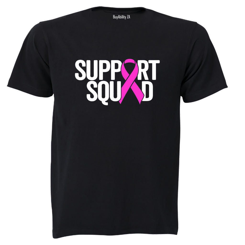 Support Squad - Cancer Ribbon - Adults - T-Shirt - BuyAbility