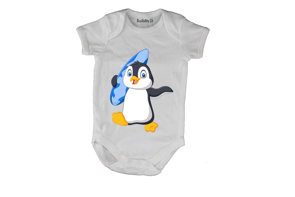 Surf Penguin - Baby Grow