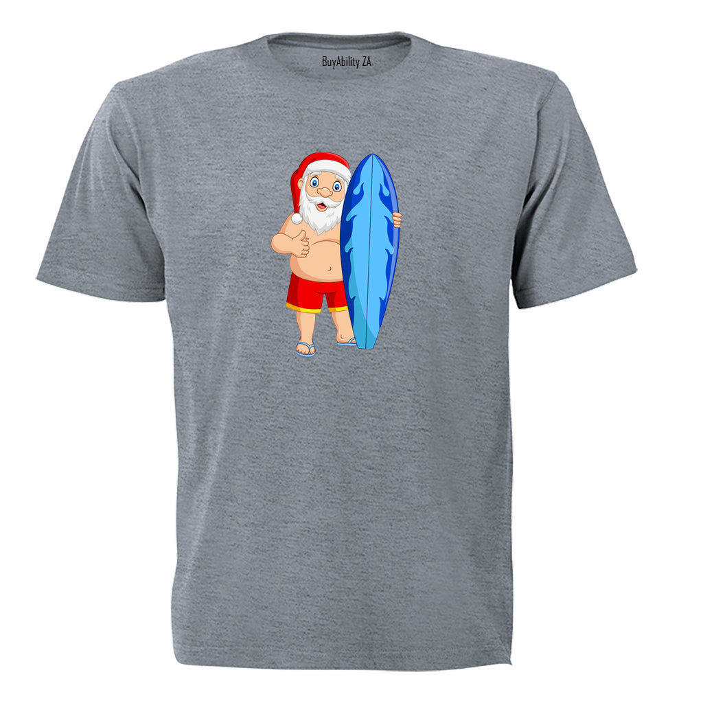 Surfer Santa - Christmas - Kids T-Shirt