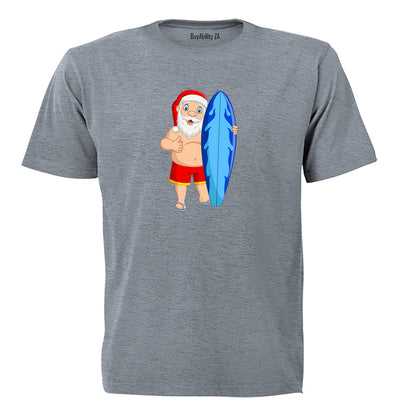 Surfer Santa - Christmas - Kids T-Shirt