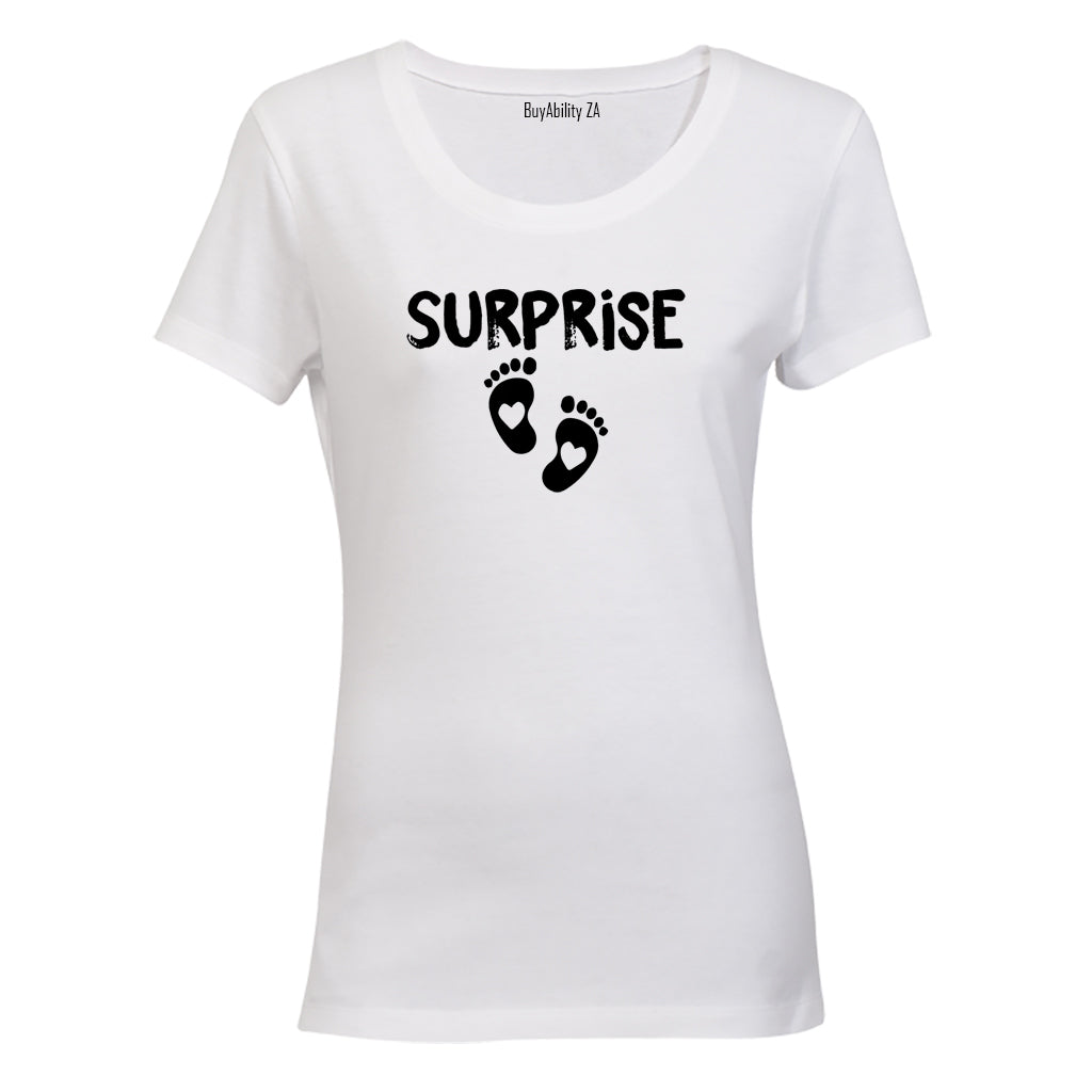 Surprise - Pregnant - Ladies - T-Shirt - BuyAbility South Africa