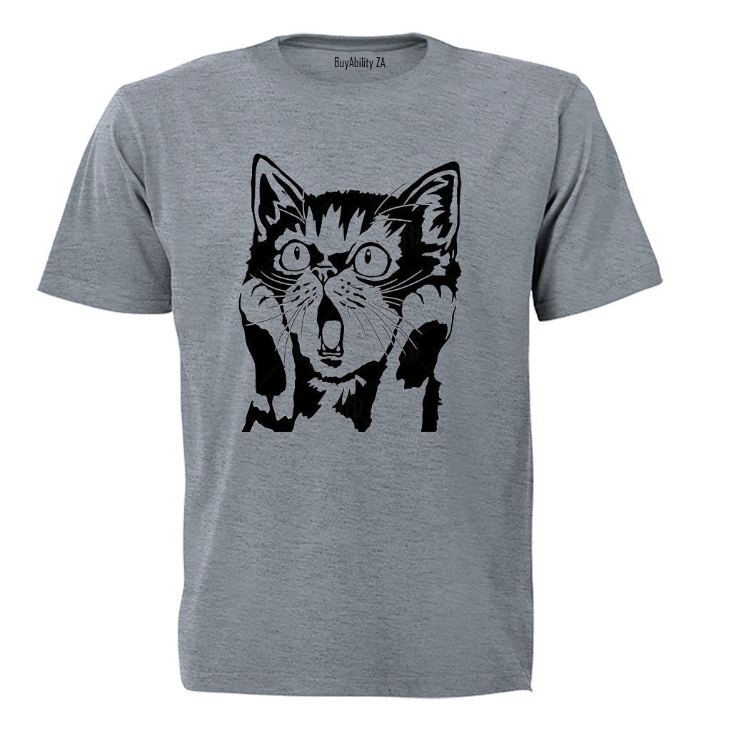 Surprised Cat - Adults - T-Shirt
