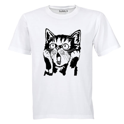 Surprised Cat - Adults - T-Shirt