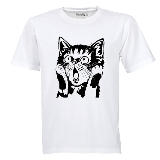 Surprised Cat - Adults - T-Shirt