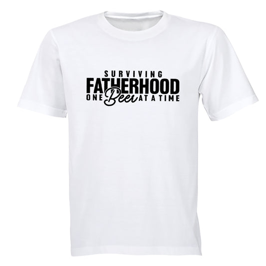 Surviving Fatherhood - Beer - Adults - T-Shirt - BuyAbility South Africa