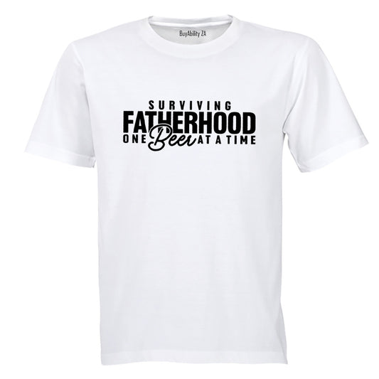 Surviving Fatherhood - Beer - Adults - T-Shirt