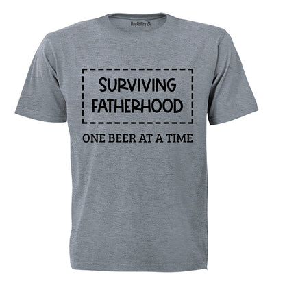 Surviving Fatherhood - 1 Beer At A Time - Adults - T-Shirt