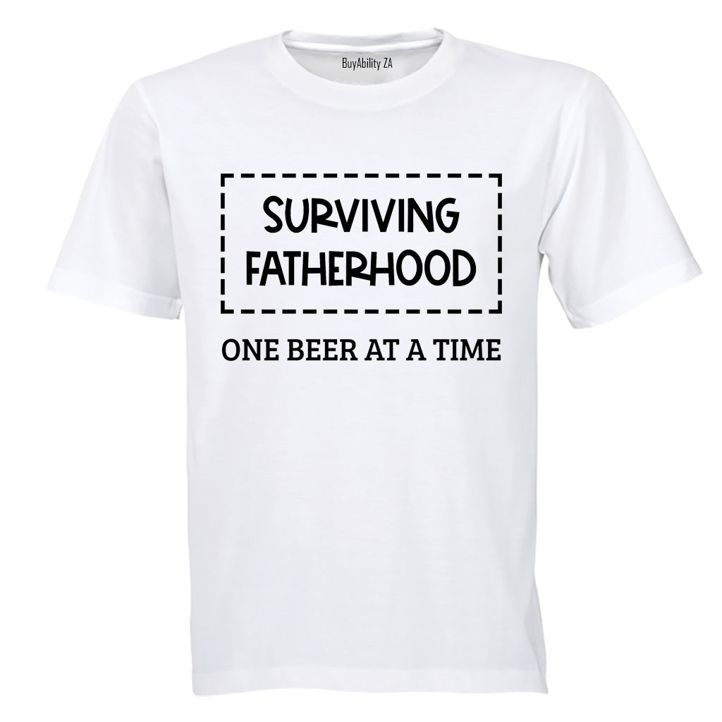 Surviving Fatherhood - 1 Beer At A Time - Adults - T-Shirt