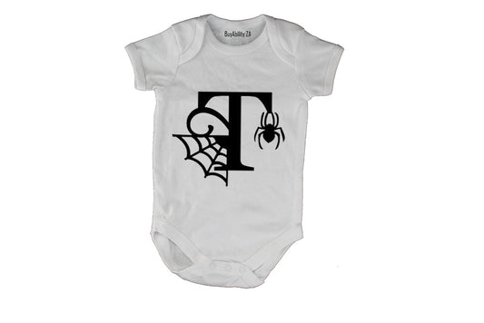 T - Halloween Spiderweb - Baby Grow