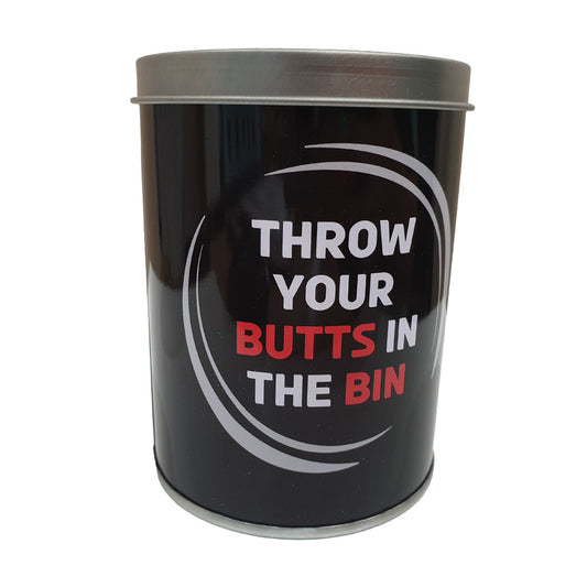 Throw Your Butts In The Bin - Novelty Metal Butt Bucket - BuyAbility