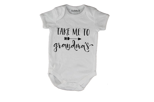 Take Me to Grandma's - Baby Grow