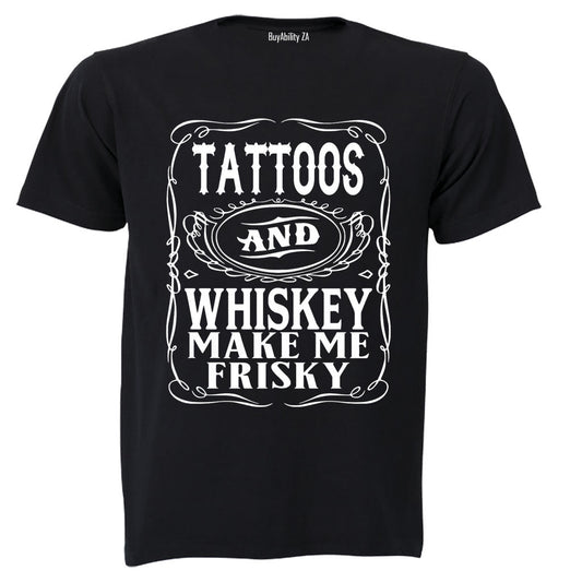 Tattoos & Whiskey - Adults - T-Shirt