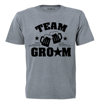 Team Groom - Beer - Adults - T-Shirt