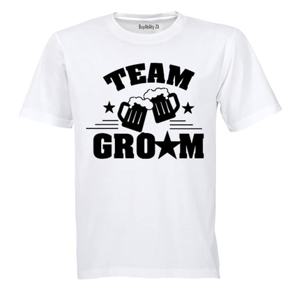 Team Groom - Beer - Adults - T-Shirt