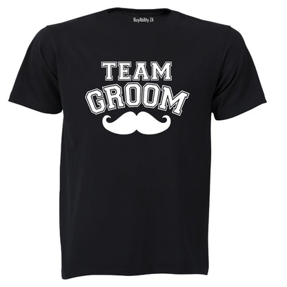 Team Groom - Mustache - Adults - T-Shirt