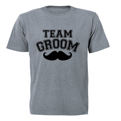 Team Groom - Mustache - Adults - T-Shirt - BuyAbility South Africa