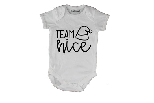 Team Nice - Christmas - Baby Grow