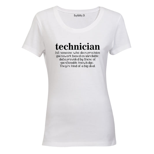Technician Definition - Ladies - T-Shirt