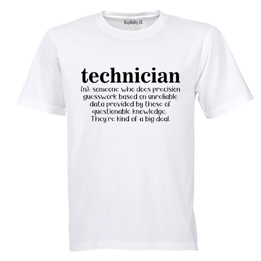 Technician Definition - Adults - T-Shirt