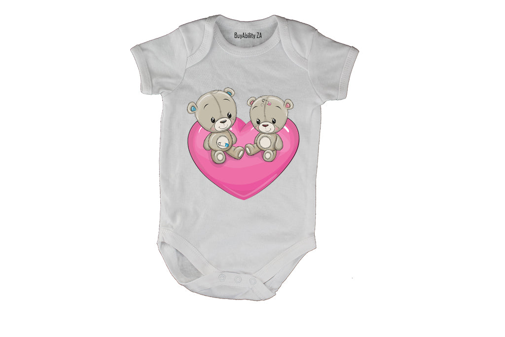 Teddy Bear Heart - Baby Grow
