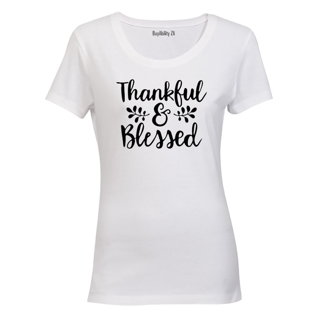 Thankful & Blessed - Ladies - T-Shirt
