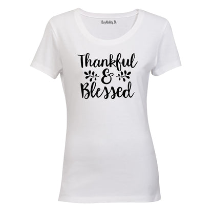 Thankful & Blessed - Ladies - T-Shirt