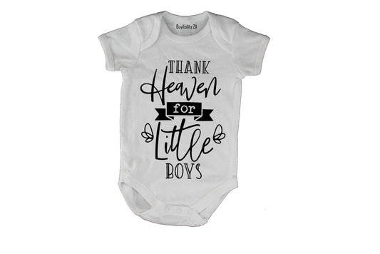 Thank Heaven for Little Boys - Baby Grow