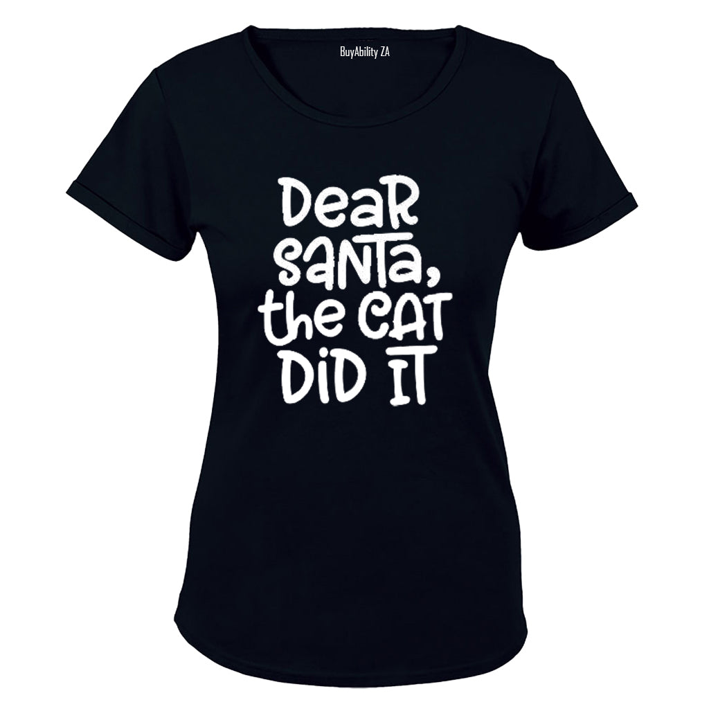 The Cat Did It - Christmas - Ladies - T-Shirt
