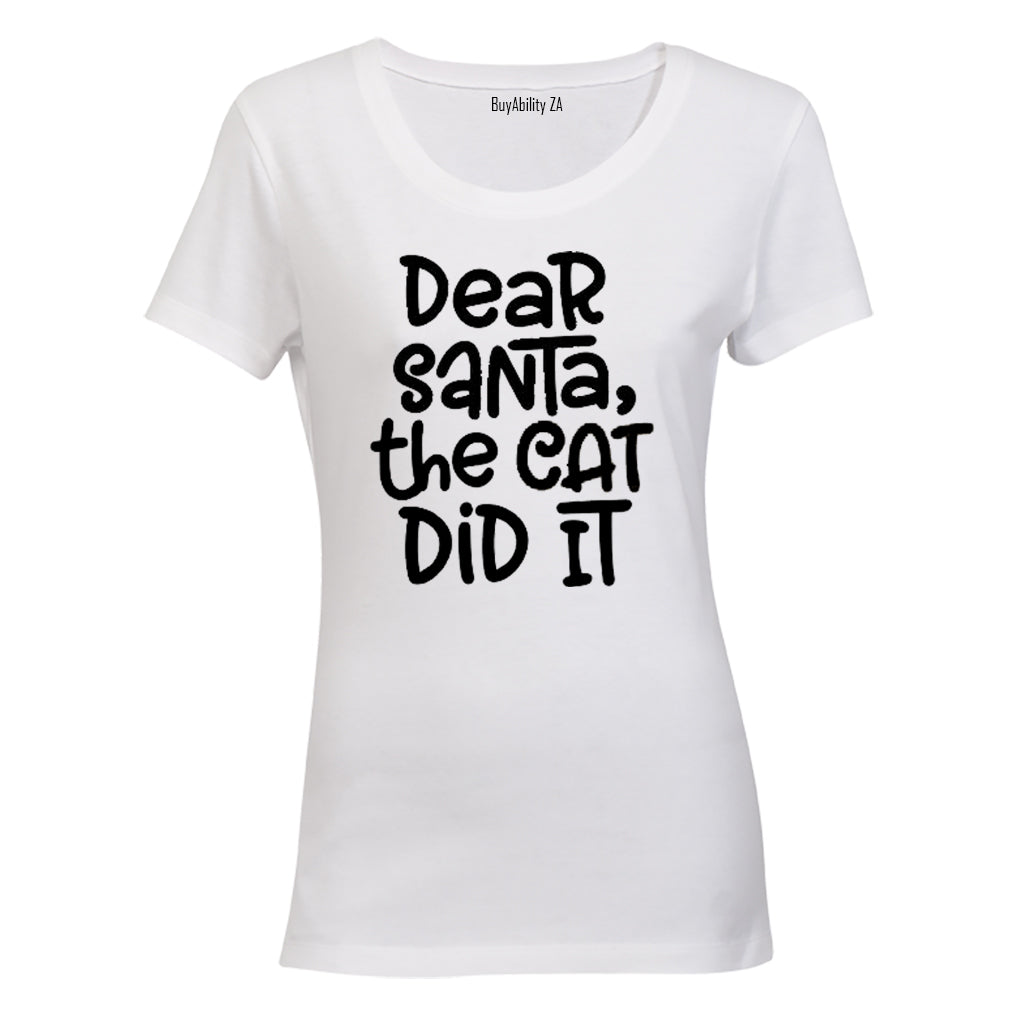The Cat Did It - Christmas - Ladies - T-Shirt