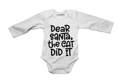 The Cat Did It - Christmas - Baby Grow