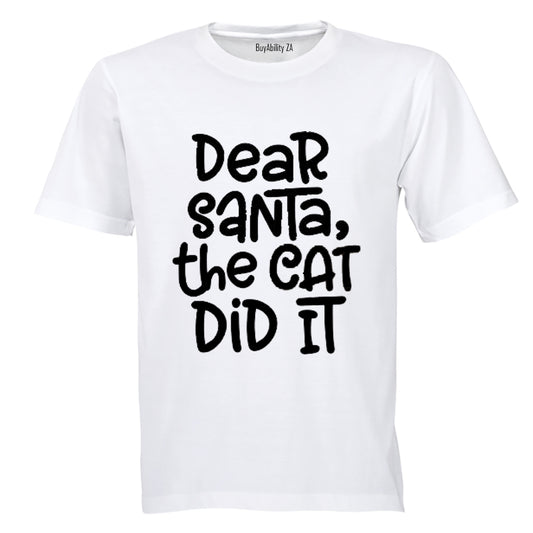 The Cat Did It - Christmas - Adults - T-Shirt
