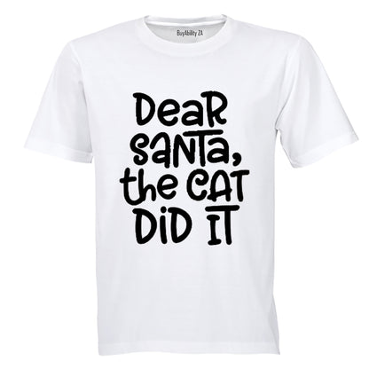 The Cat Did It - Christmas - Kids T-Shirt