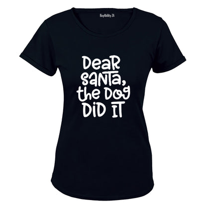 The Dog Did It - Christmas - Ladies - T-Shirt