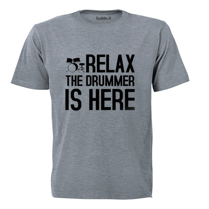 The Drummer is Here - Adults - T-Shirt - BuyAbility South Africa