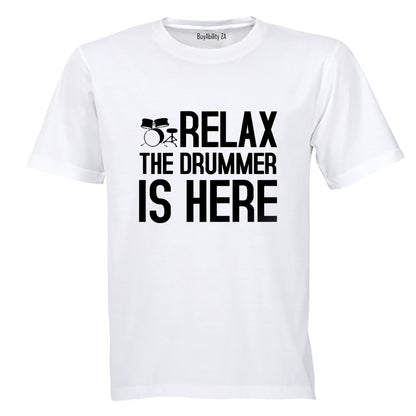 The Drummer is Here - Adults - T-Shirt - BuyAbility South Africa