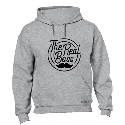 The Real Boss - Mustache - Hoodie - BuyAbility South Africa