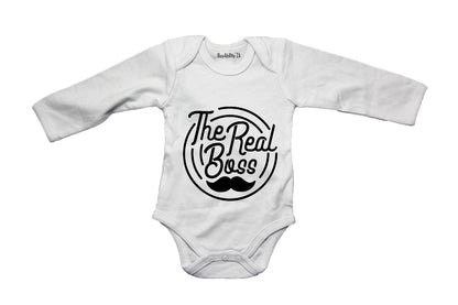 The Real Boss - Mustache - Baby Grow - BuyAbility South Africa