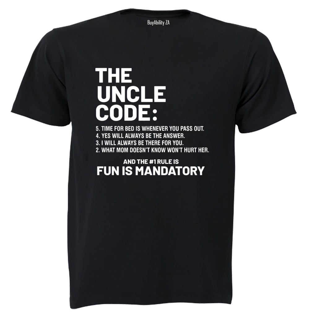 The Uncle Code - Adults - T-Shirt - BuyAbility South Africa