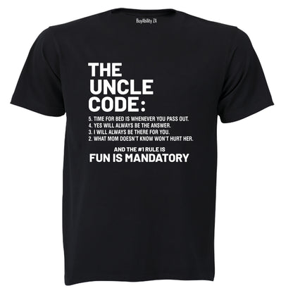 The Uncle Code - Adults - T-Shirt - BuyAbility South Africa