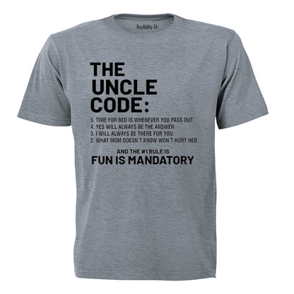 The Uncle Code - Adults - T-Shirt - BuyAbility South Africa