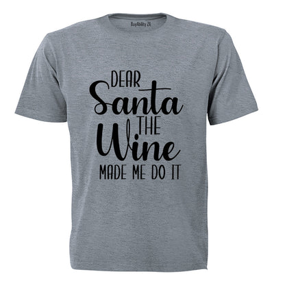 The Wine Made Me - Christmas - Adults - T-Shirt