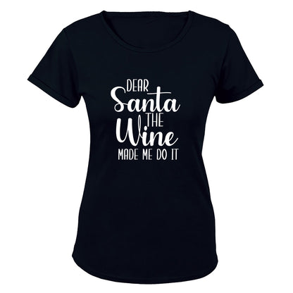 The Wine Made Me Do It - Christmas - Ladies - T-Shirt - BuyAbility South Africa