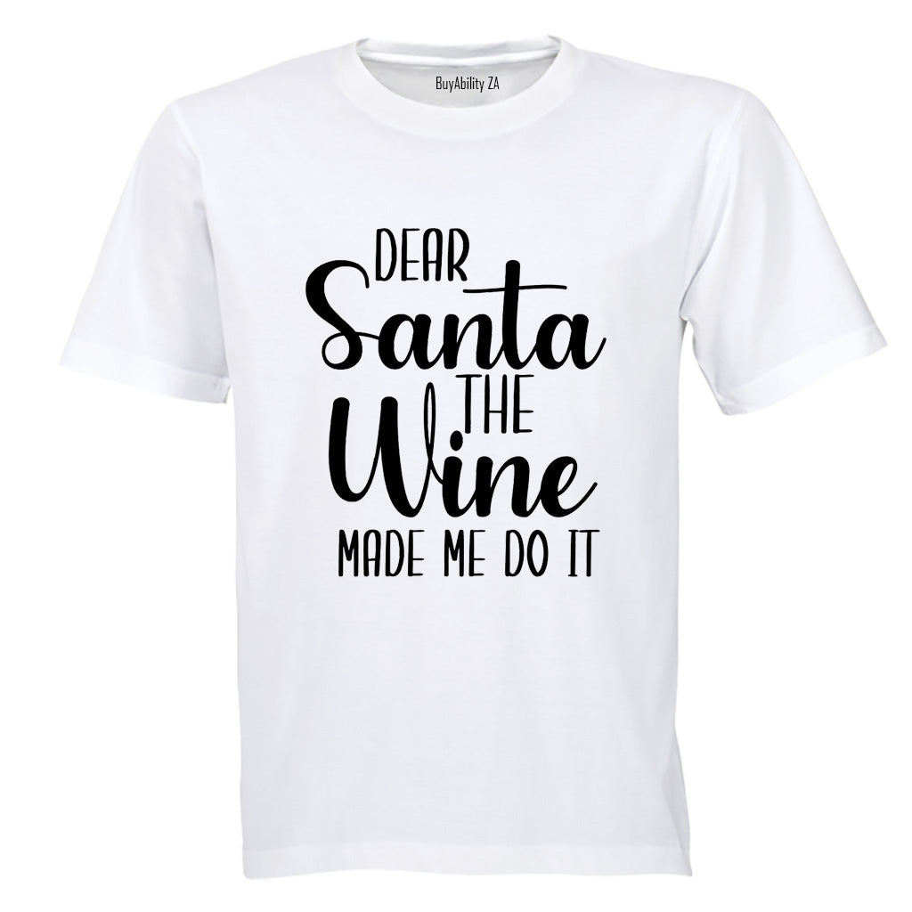 The Wine Made Me - Christmas - Adults - T-Shirt