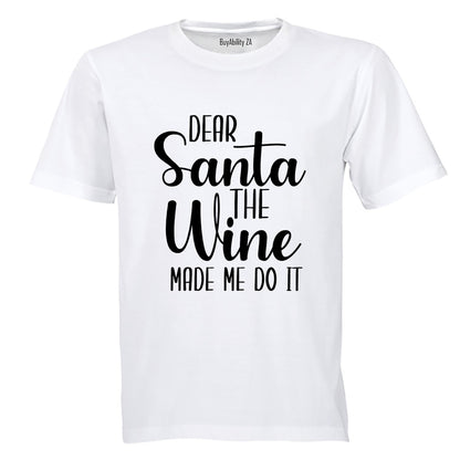 The Wine Made Me - Christmas - Adults - T-Shirt