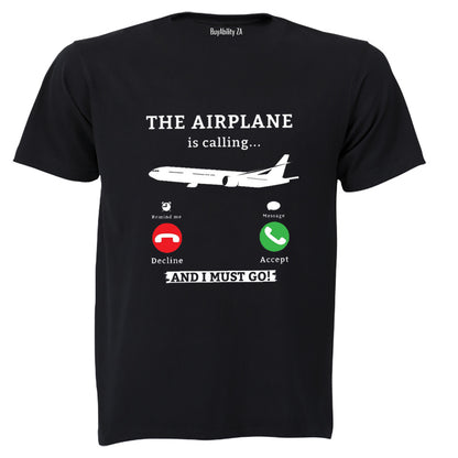 The Airplane Is Calling - Adults - T-Shirt - BuyAbility South Africa