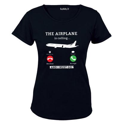 The Airplane Is Calling - Ladies - T-Shirt - BuyAbility South Africa