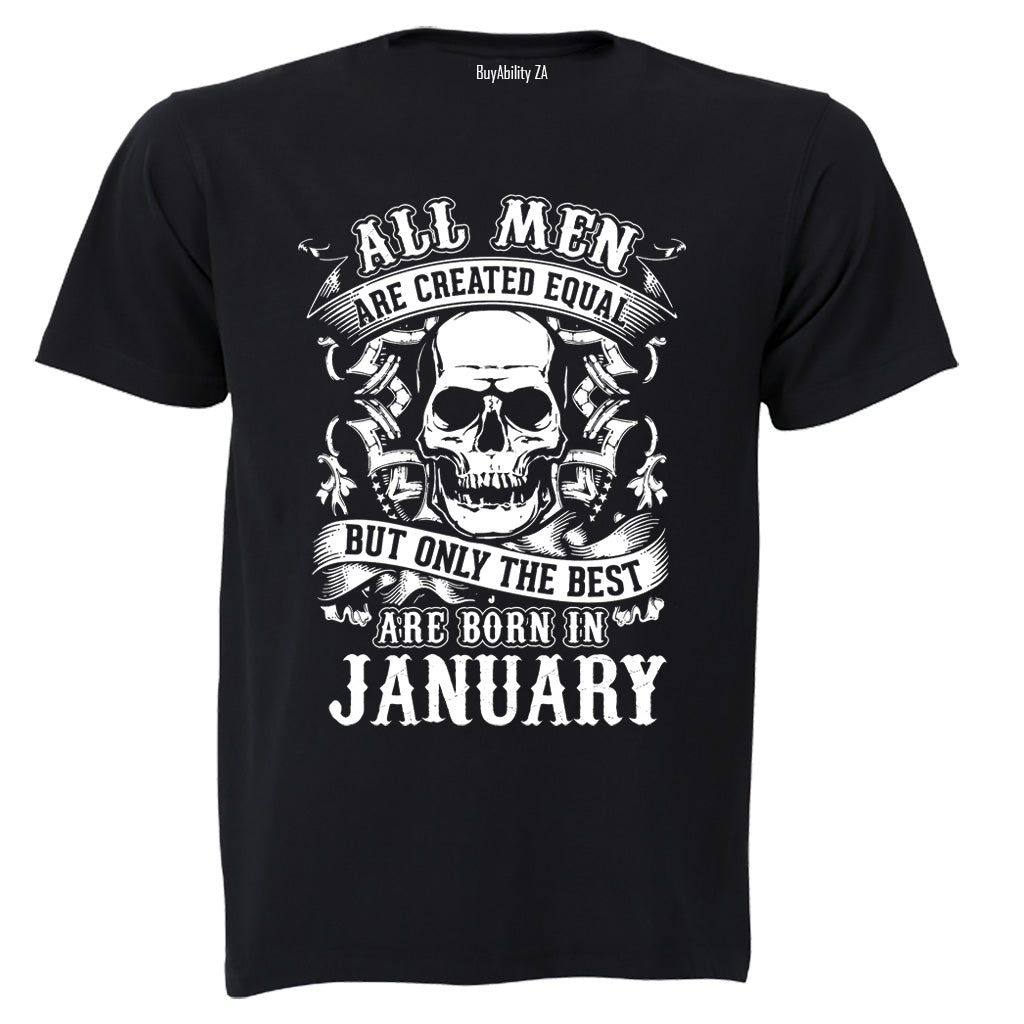 The Best Are Born in January - Adults - T-Shirt - BuyAbility South Africa
