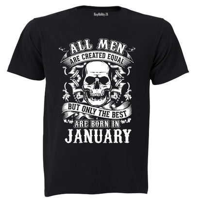 The Best Are Born in January - Adults - T-Shirt - BuyAbility South Africa